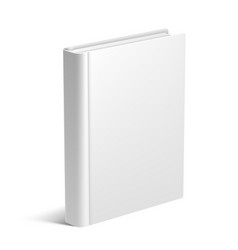 Empty white notebook template Royalty Free Vector Image