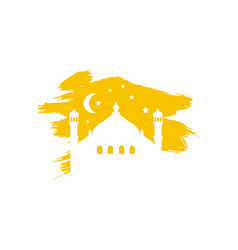 Mosque islamic logo Royalty Free Vector Image - VectorStock