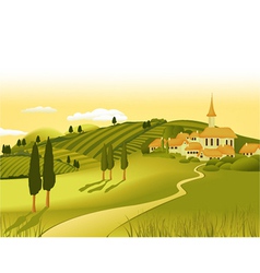 Rural landscape banners Royalty Free Vector Image