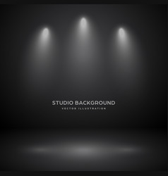 Empty black gray studio abstract background Vector Image