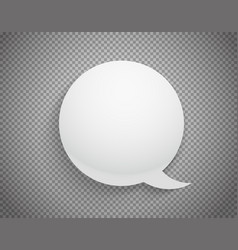 Speech cloud template on transparent background Vector Image