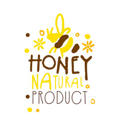 Honey and bees badges labels for any use Vector Image