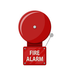 Hand switch fire alarm system fire equipment Vector Image