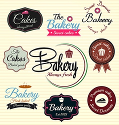 Bakery badges and labels Royalty Free Vector Image