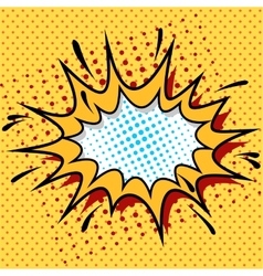 What comic explosion pop art in cartoon style Vector Image