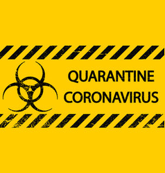 Sign symbol quarantine zone area stop novel Vector Image