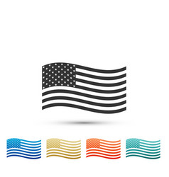 United states of America flag Royalty Free Vector Image