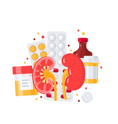 Kidney cancer concept Royalty Free Vector Image