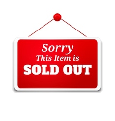 Sold Out Sign Vector Images Over 960