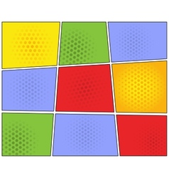 Comic book bright template Royalty Free Vector Image