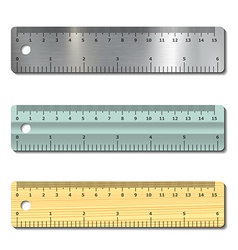 Plastic rulers Royalty Free Vector Image - VectorStock