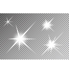 Glare star sparkling Royalty Free Vector Image
