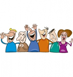 Laughing people Royalty Free Vector Image - VectorStock