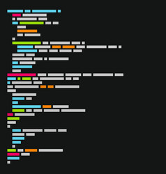 Program code listing abstract programming Vector Image