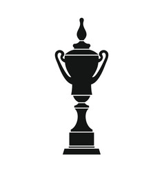 Champion cup for winner in flat style Royalty Free Vector