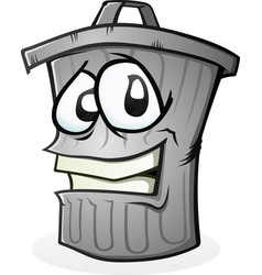 Boy taking out trash Royalty Free Vector Image