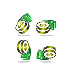 money logo royalty free vector image vectorstock