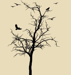 Autumn Tree Branch With Birds Royalty Free Vector Image Autumn Tree Branch With Birds Royalty Free Vector Image