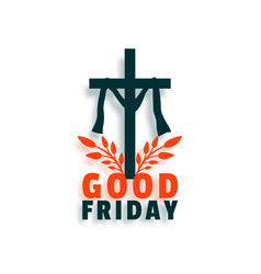 Traditional good friday holy week poster design Vector Image