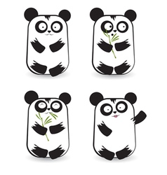 Pandas Royalty Free Vector Image - VectorStock