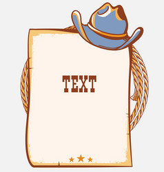 Cowboy with lasso american Royalty Free Vector Image