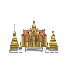 100 thailand icons set cartoon style Royalty Free Vector