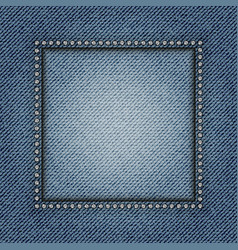 Jeans square Royalty Free Vector Image - VectorStock