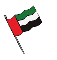 United Arab Emirates Flag Royalty Free Vector Image