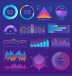 Modern 3d infographic template with 3 steps Vector Image