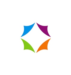 Abstract circle company logo Royalty Free Vector Image