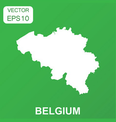 belgium map icon business concept belgium vector image