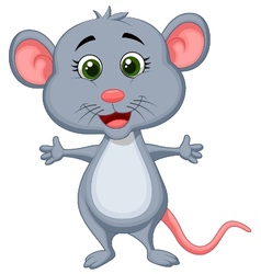 Cute mouse cartoon Royalty Free Vector Image - VectorStock