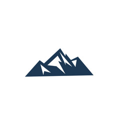 Mountain circle logo Royalty Free Vector Image