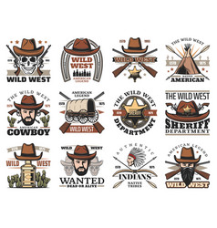 Cowboy sheriff with lasso Royalty Free Vector Image