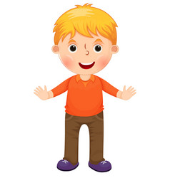 Boy character cartoon Royalty Free Vector Image