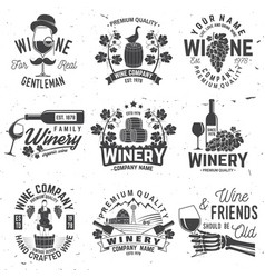 Set of winer company badge sign or label Vector Image