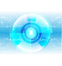 Abstract blue light circuit background technology Vector Image