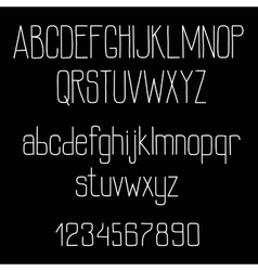 Chalk font or type alphabet on blackboard Vector Image