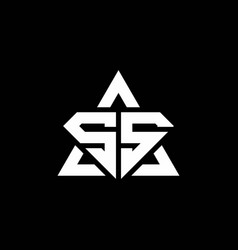 Ad monogram logo with diamond shape and triangle Vector Image