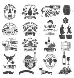 Set of winer company badge sign or label Vector Image