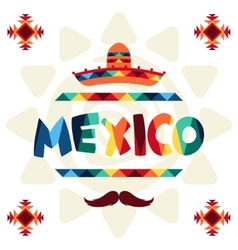 Mexican background style Royalty Free Vector Image