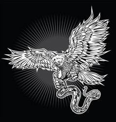 Eagle bird wing annimal usa america illust vector