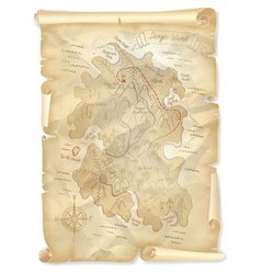 Old vintage scroll isolated with sealing wax on Vector Image