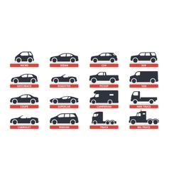 Micro Car Vector Images 82 Car Type And Model Objects Icons Set Automobile Vector