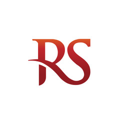 Letter r and s rssrletter s letter r logo Vector Image