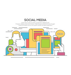 Social media icons Royalty Free Vector Image - VectorStock