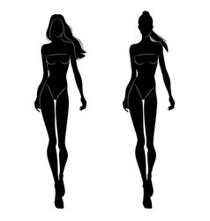 Woman Body Outline For Fashion Design : Female Human Body Outline