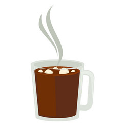 Logo for hot chocolate Royalty Free Vector Image