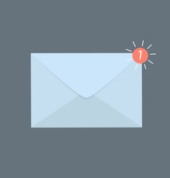 Paper envelope letter with counter notification Vector Image