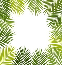 Palm leaf silhouette Tropical leaves Royalty Free Vector